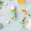 styled shoot at Fresh Pickins Farm Beach rose face oil