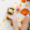 natural skincare and herbal routine at home
