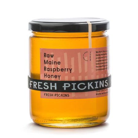 RAW MAINE RASPBERRY HONEY (22oz)